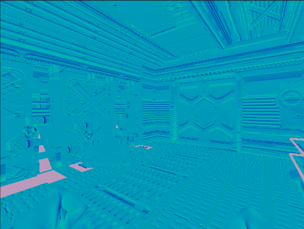 r_cuMode 5 — Normal map visualization