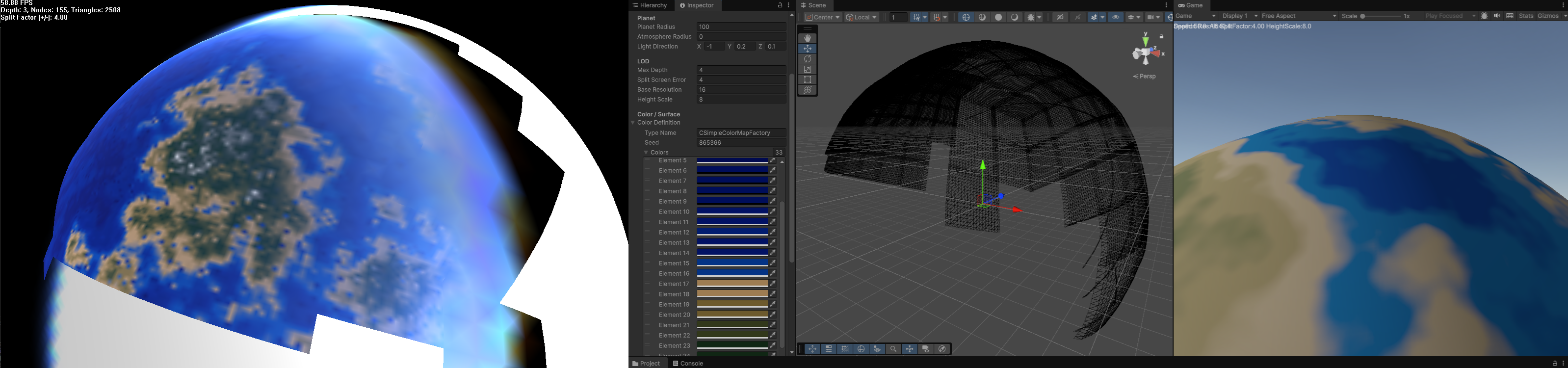 The Planetary Renderer port to Unity from GLSL project