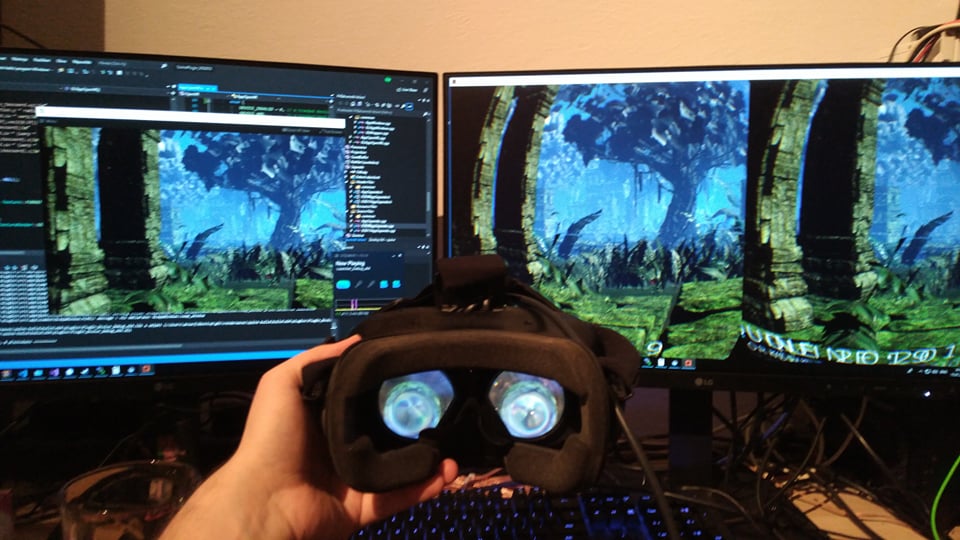 VR plugin implementation for internal game engine